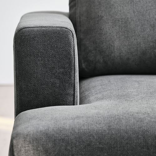 IKEA - UPPAKRA, 3'lü kanepe, Johanneshov koyu gri