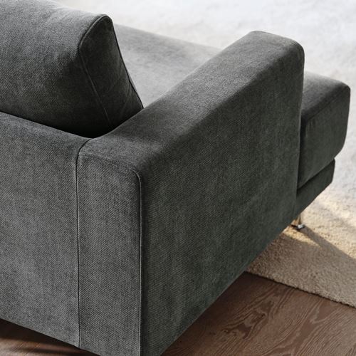 IKEA - UPPAKRA, 3'lü kanepe, Johanneshov koyu gri