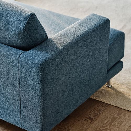 IKEA - UPPAKRA, 3-seat sofa, Axvall dark grey-blue