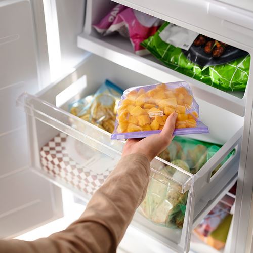 IKEA - ISTAD, kilitlenebilir buzdolabı poşeti, karışık renkler, 1-2-4 lt