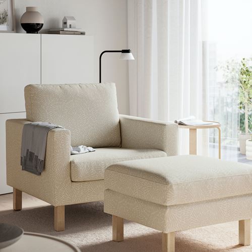 IKEA - SALTSJÖBADEN, armchair, vittangi light beige-white