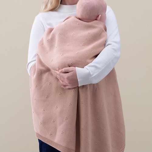 IKEA - LEN, baby blanket, pink, 70x90 cm