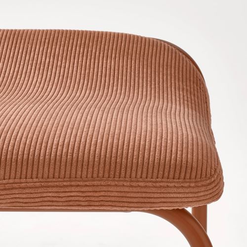 IKEA - KESNACKEN, bar taburesi, turuncu-Kelinge pas rengi, 66 cm