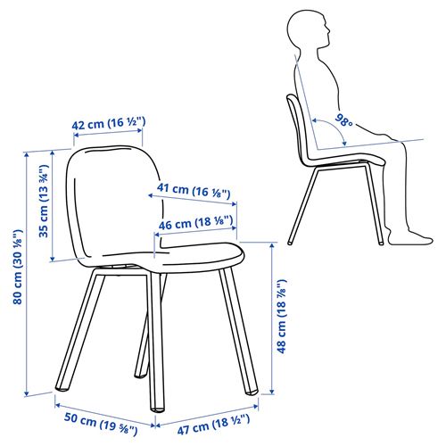 IKEA - SKALSTA, sandalye, Knaback gri/yeşil-siyah/gri