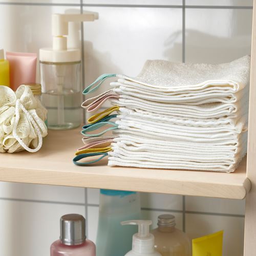IKEA - KRAMA, hand towel for babies, off white, 30x30 cm