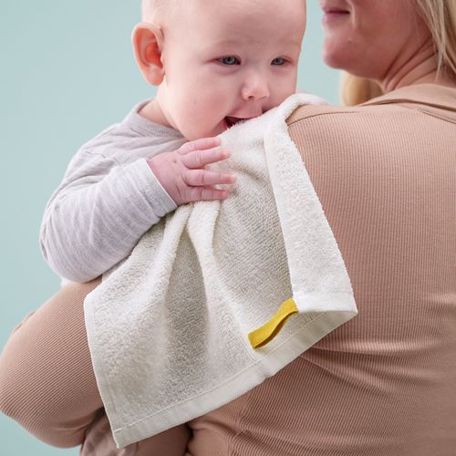 IKEA - KRAMA, hand towel for babies, off white, 30x30 cm