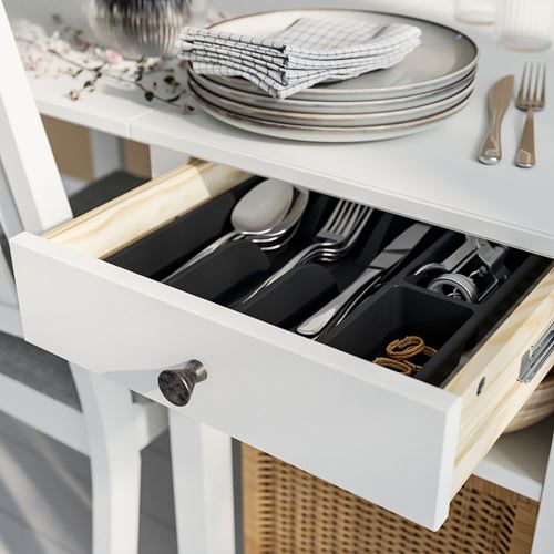 IKEA - NASINGE, folding kitchen table, white, seats 2-4