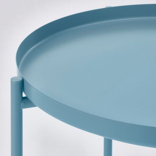 IKEA - GLADOM, tray table, light blue, 45x53 cm