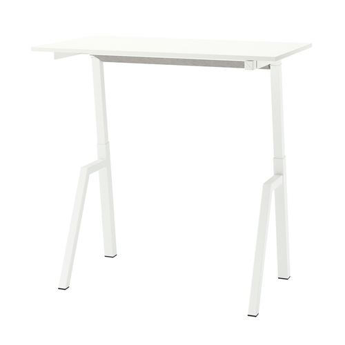 IKEA - TROTTEN/FLINTAN, çalışma masası ve sandalye, beyaz-bej, 120x70 cm