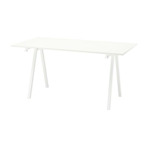 IKEA - TROTTEN, desk, white, 160x80 cm