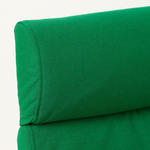 IKEA - POANG, rocking armchair, vissle glossy dark green-birch