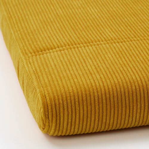 IKEA - POANG, rocking-chair and footstool, dark green-kelinge ochre