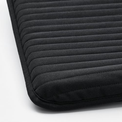 IKEA - POANG, rocking-chair and footstool, dark green-knisa black