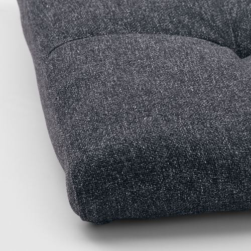 IKEA - POANG, rocking-chair and footstool, dark green-gunnared dark grey