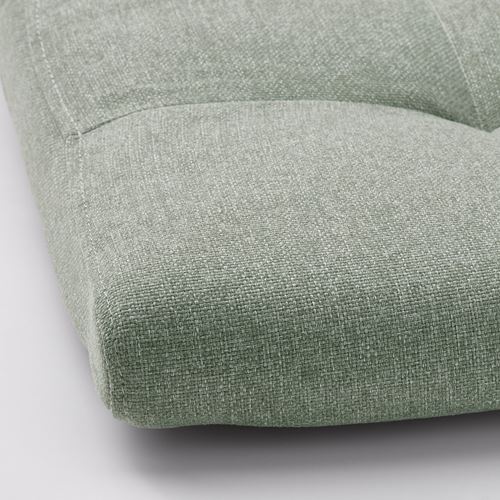 IKEA - POANG, ayak uzatma taburesi, koyu yeşil-gunnared açık yeşil