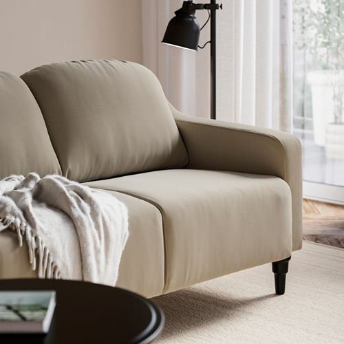 IKEA - GULLVALLA, 2'li kanepe, silkeryd koyu gri-bej