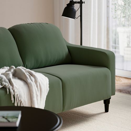 IKEA - GULLVALLA, 2-seat sofa, silkeryd grey-green