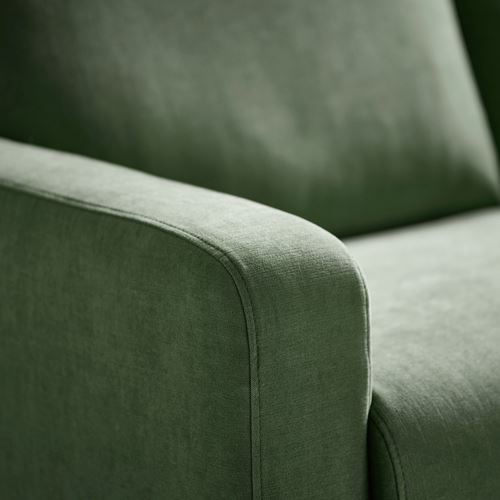 IKEA - GULLVALLA, 3-seat sofa, silkeryd grey-green