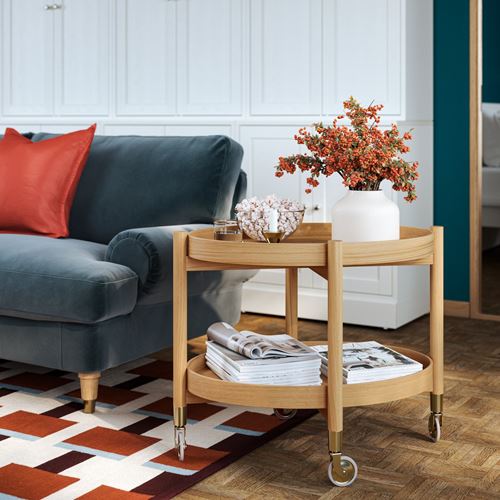IKEA - VALNAS, 2-seat sofa, alhamn dark grey-blue