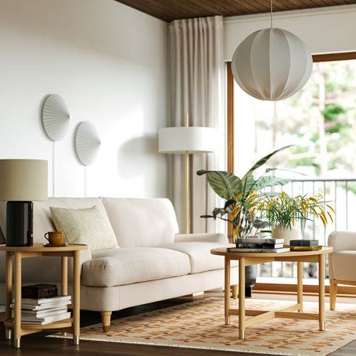 IKEA - VALNAS, 3-seat sofa, knaback light beige