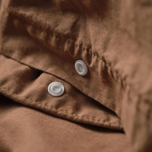IKEA - ANGSLILJA, single duvet cover sets, light brown, 150x200/50x60 cm