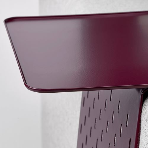 IKEA - KRAMPHULT, armrest tray, dark lilac-red