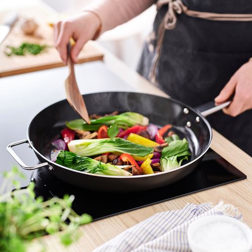 IKEA - GULDÖRING, frying pan, black/grey, 32 cm
