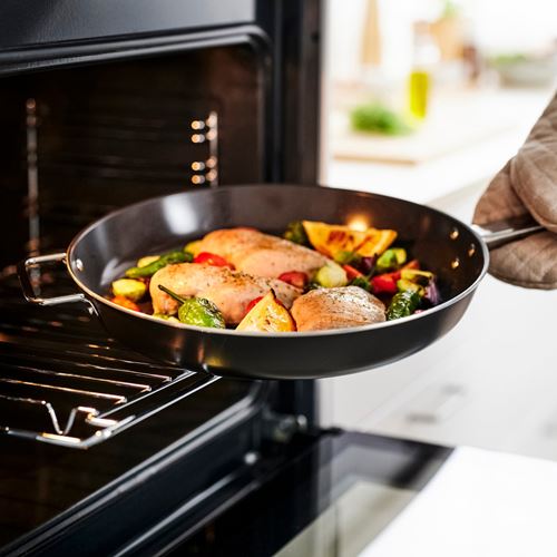 IKEA - GULDÖRING, frying pan, black/grey, 32 cm