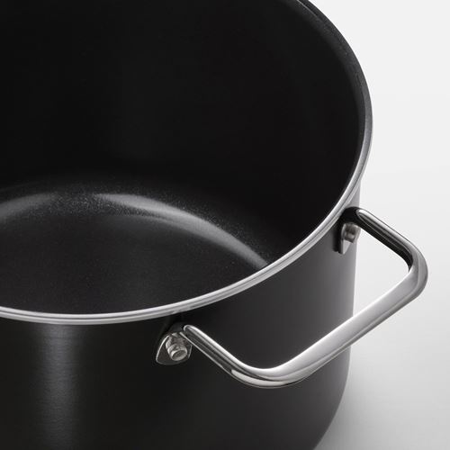 IKEA - GULDÖRING, tencere, siyah-gri, 3 lt