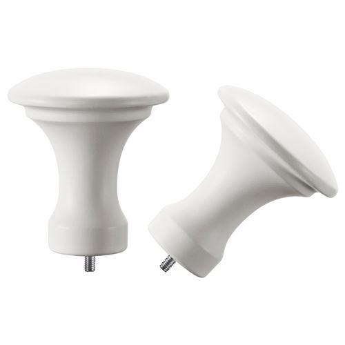 IKEA - BACKRADULA, finials, white