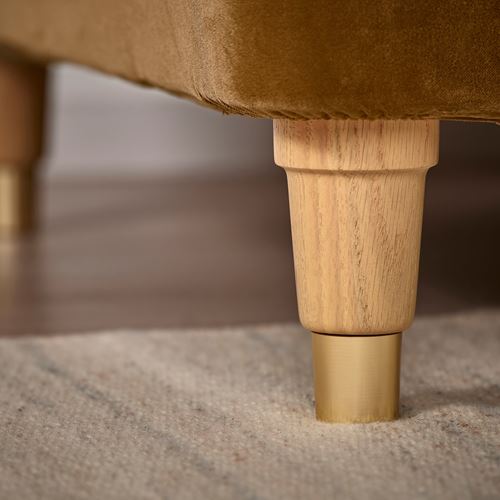IKEA - VALNAS, 2-seat sofa, alhamn ochre-brown