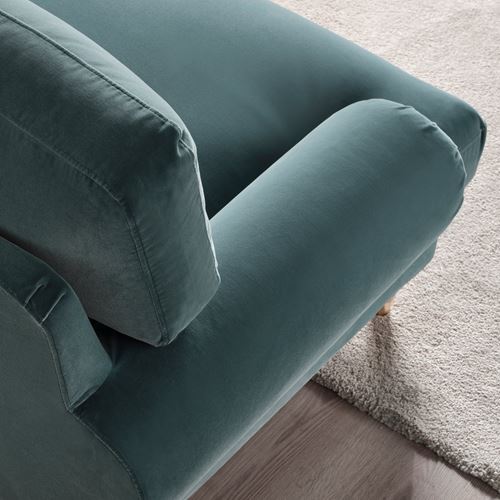 IKEA - VALNAS, 2-seat sofa, alhamn dark grey-blue
