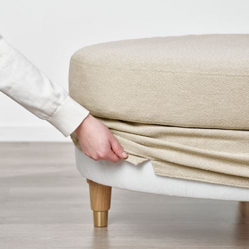 IKEA - VALNAS, puf, knaback açık bej