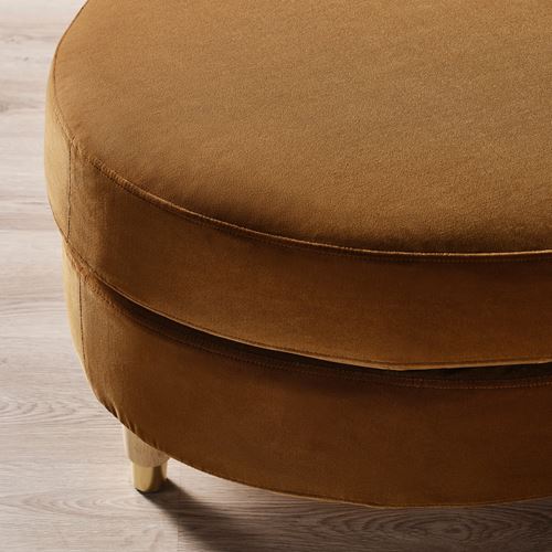 IKEA - VALNAS, puf, alhamn koyu sarı-kahverengi