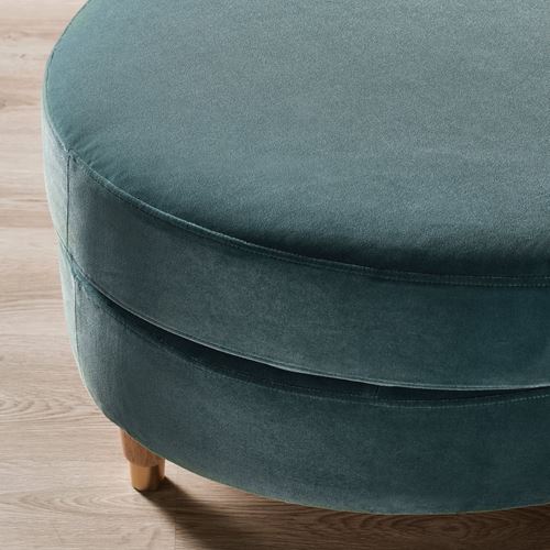 IKEA - VALNAS, pouffe, alhamn dark grey-blue