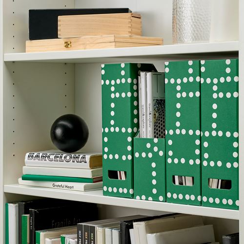 IKEA - FJADERHARV, dosyalık, yeşil-beyaz