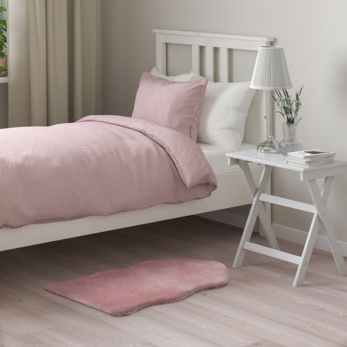 IKEA - TOFTLUND, faux sheepskin, pink, 55x85 cm
