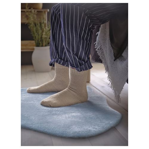 IKEA - TOFTLUND, faux sheepskin, blue, 55x85 cm