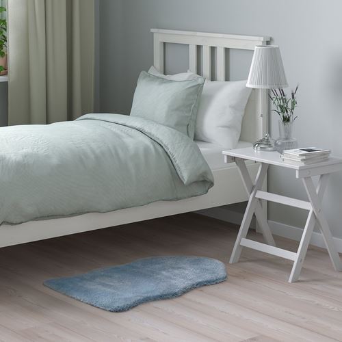 IKEA - TOFTLUND, faux sheepskin, blue, 55x85 cm