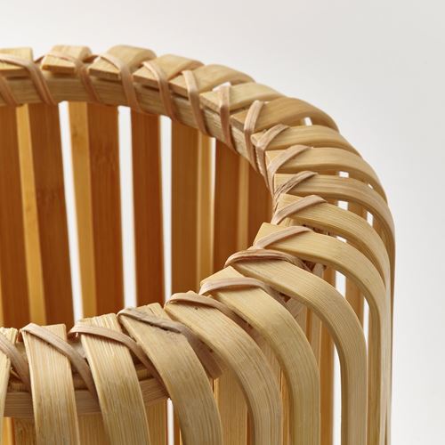 IKEA - VARPTROSS, floor lamp, bamboo, 118 cm