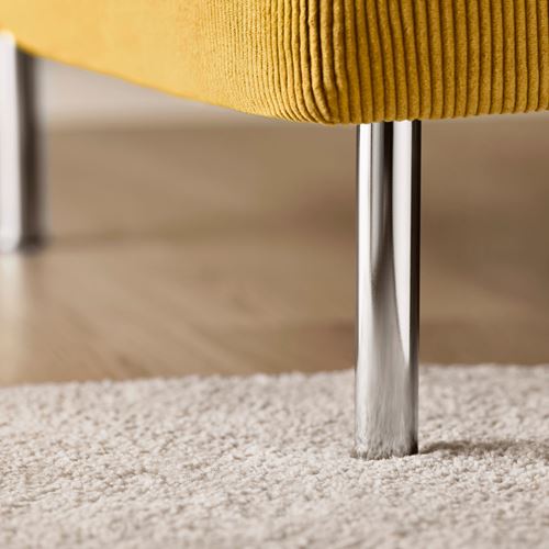 IKEA - SÖDERHAMN, 3-seat corner sofa, kelinge dark yellow