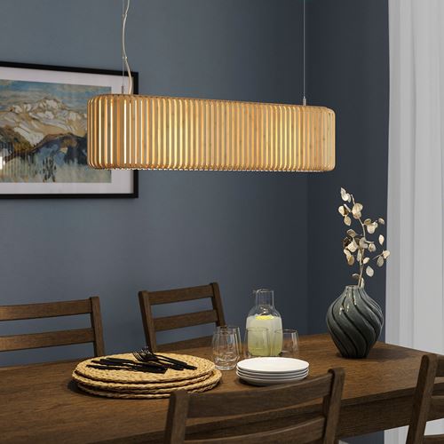 IKEA - VARPTROSS, pendant lamp, bamboo, 79 cm