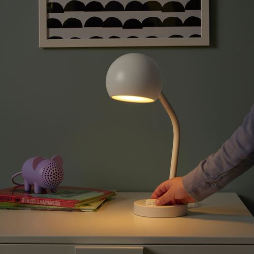 IKEA - KORVSNORE, LED'li masa lambası, beyaz