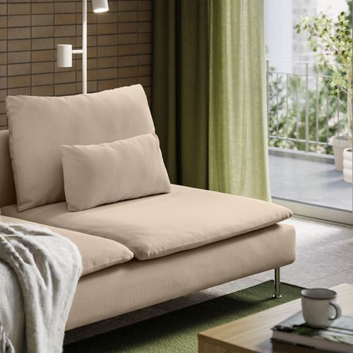IKEA - SÖDERHAMN, 3-seat sofa, kelinge beige