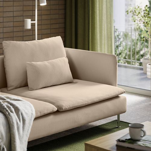 IKEA - SÖDERHAMN, 4'lü kanepe, kelinge bej