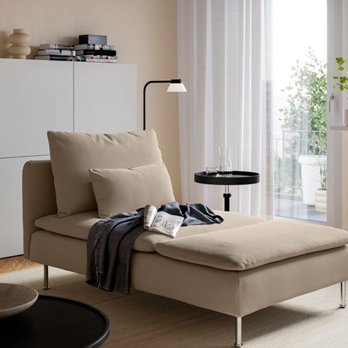 IKEA - SÖDERHAMN, uzanma koltuğu, kelinge bej