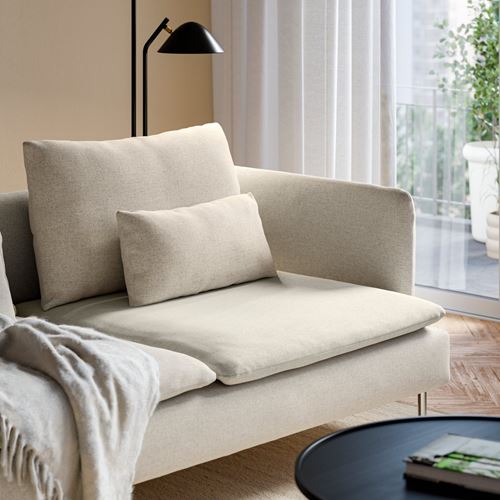 IKEA - SÖDERHAMN, 4'lü köşe kanepe, gunnared bej