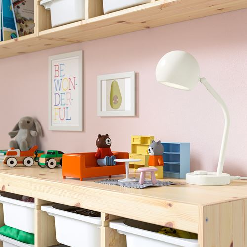 IKEA - KORVSNORE, LED'li masa lambası, beyaz