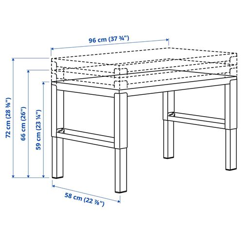 IKEA - PAHL, kid's desk, white, 96x58 cm