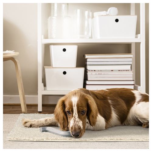 IKEA - ARENDE, small rug, off white, 80x80 cm